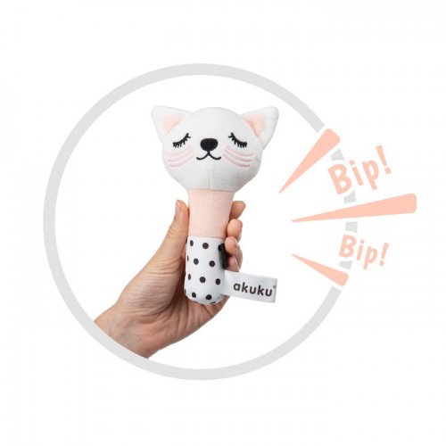 Λούτρινη Κουδουνίστρα Γατάκι Squeaky Toy Kitty 5907644007059